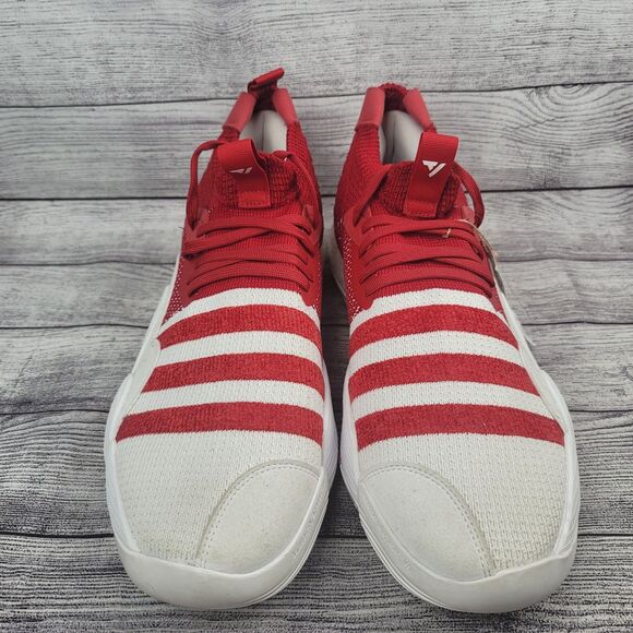 New Adidas Trae Young 2 Size 16 Red and White - Picture 4 of 8